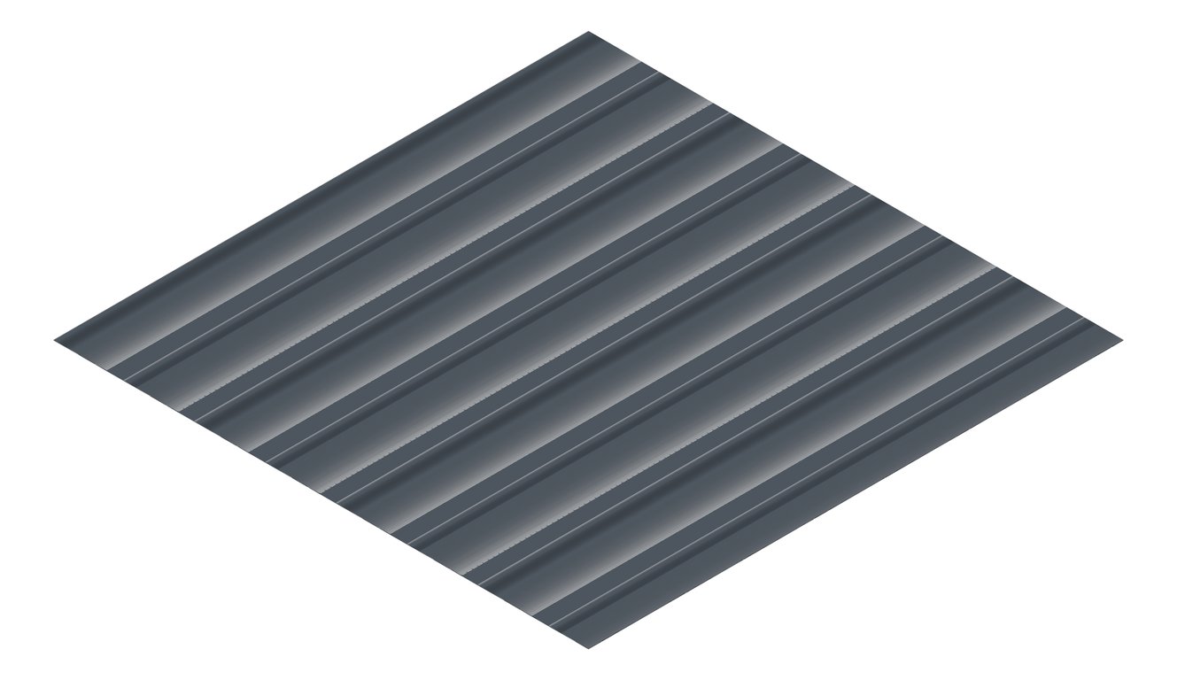 3D Presentation Image of Metal SheetCladding Lysaght Weatherline Celestian