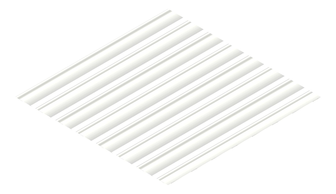 3D Presentation Image of Metal SheetCladding Lysaght Weatherline Cosmic