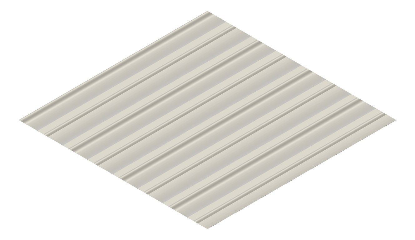 3D Presentation Image of Metal SheetCladding Lysaght Weatherline Dune