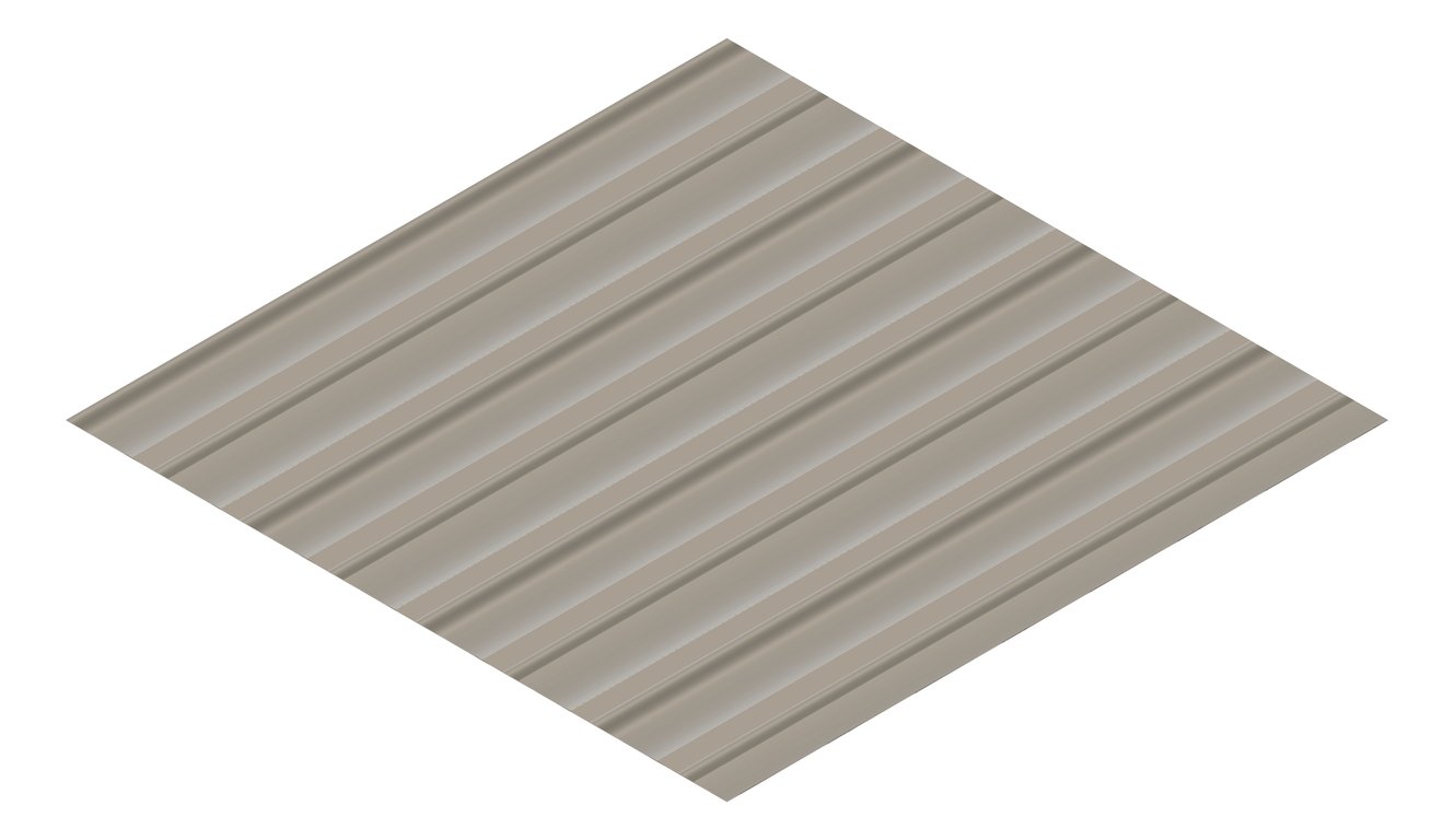 3D Presentation Image of Metal SheetCladding Lysaght Weatherline Gully