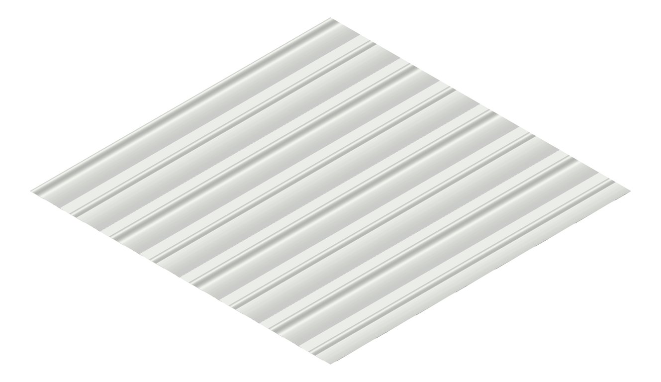 3D Presentation Image of Metal SheetCladding Lysaght Weatherline ShaleGrey