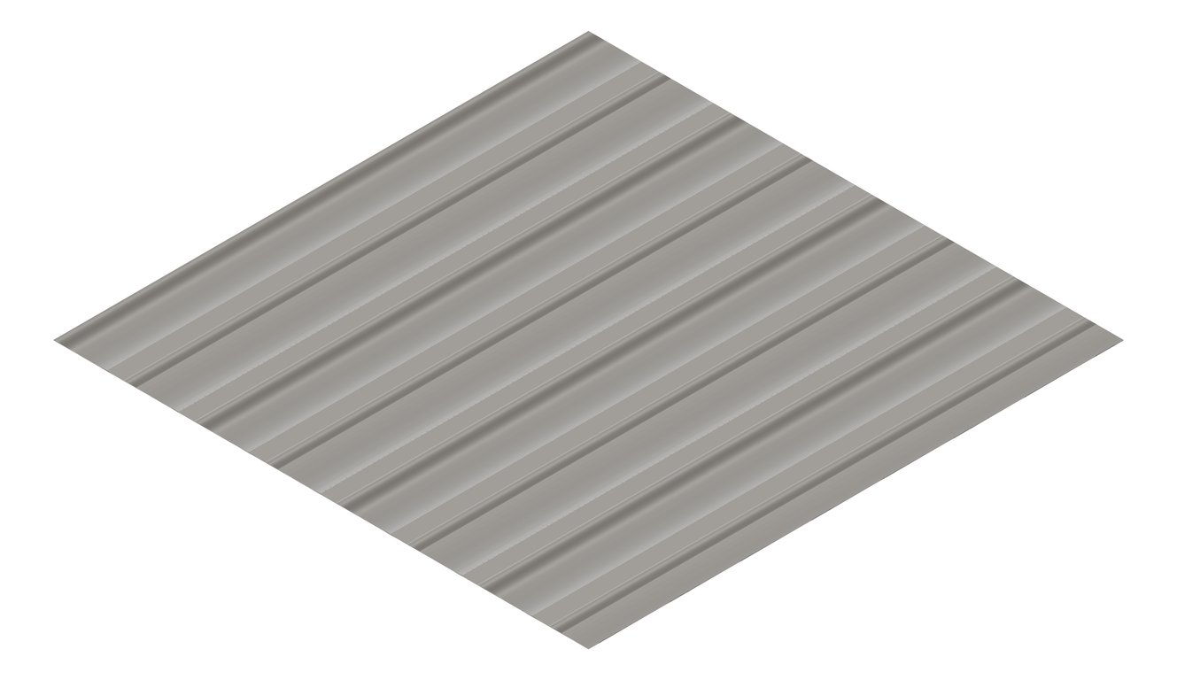 3D Presentation Image of Metal SheetCladding Lysaght Weatherline Wallaby
