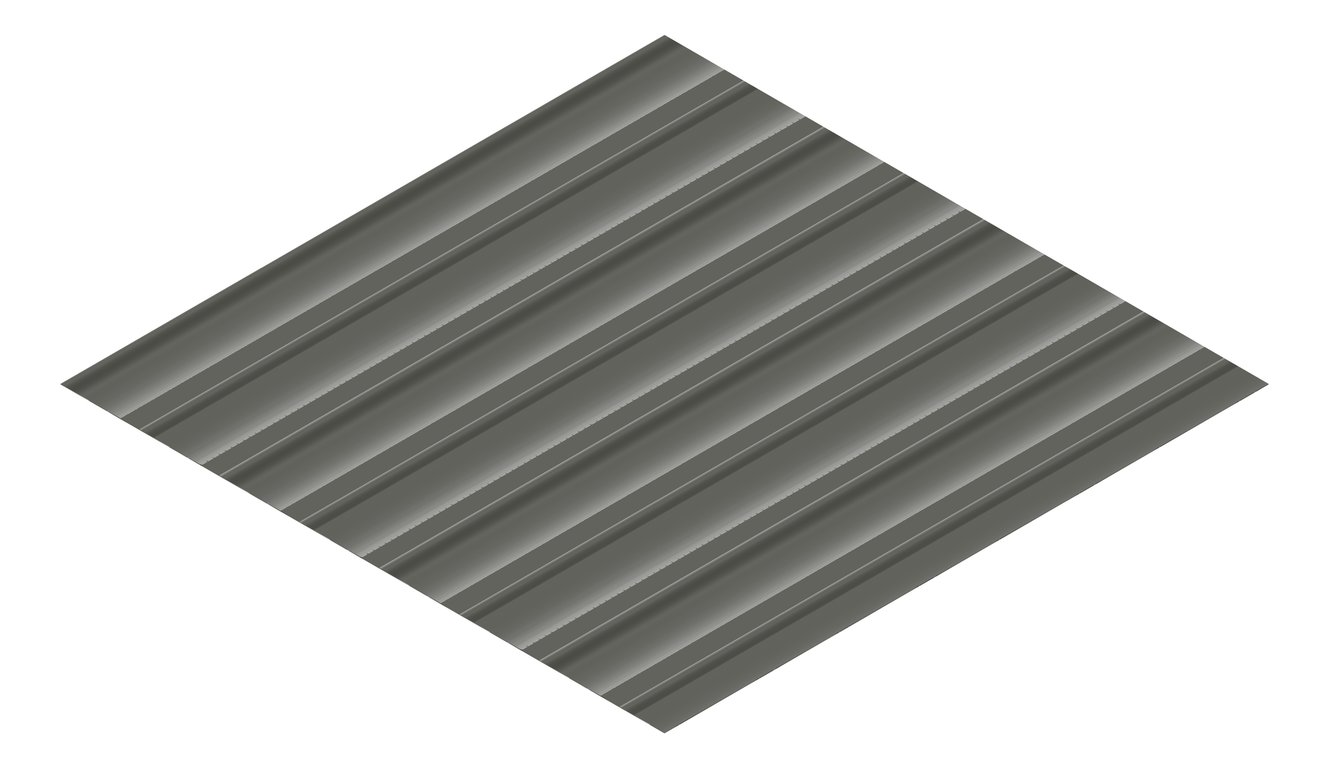 3D Presentation Image of Metal SheetCladding Lysaght Weatherline WoodlandGrey