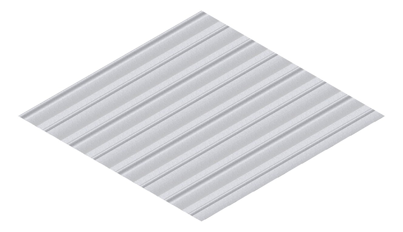 3D Presentation Image of Metal SheetCladding Lysaght Weatherline ZincalumeSteel