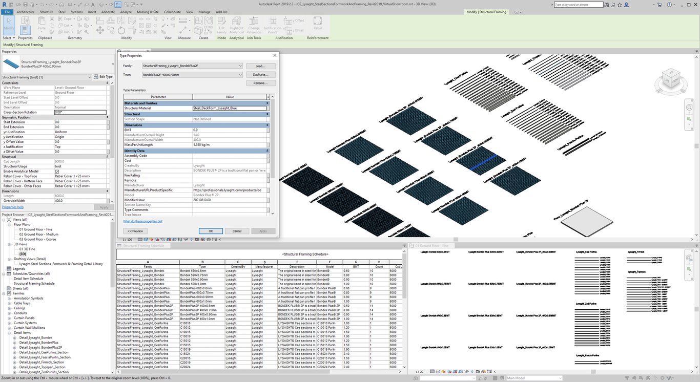 Navigate to Lysaght SteelSectionsFormworkAndFraming VirtualShowroom