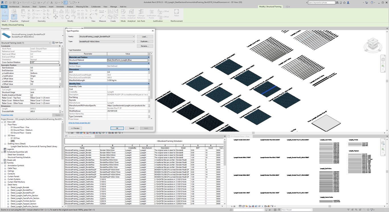 Lysaght SteelSectionsFormworkAndFraming VirtualShowroom