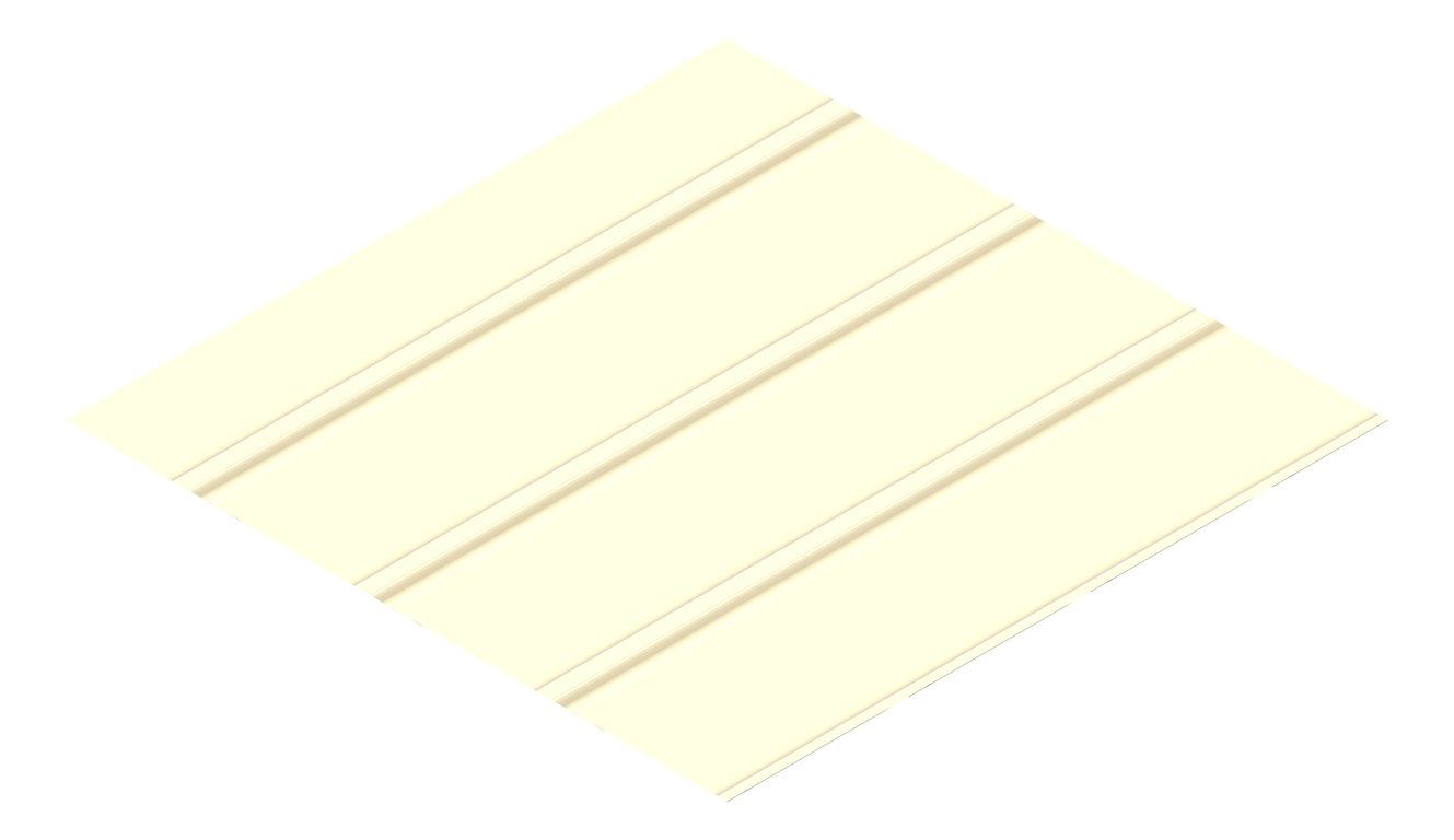 3D Presentation Image of Metal SheetCladding Lysaght Zenith Baroque275 ClassicCream