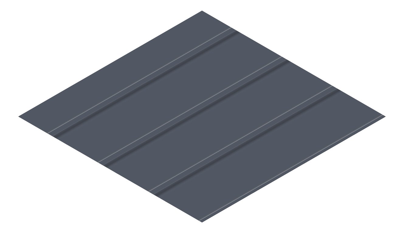 3D Presentation Image of Metal SheetCladding Lysaght Zenith Baroque275 Ironstone