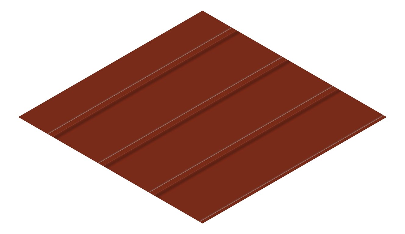 3D Presentation Image of Metal SheetCladding Lysaght Zenith Baroque275 ManorRed
