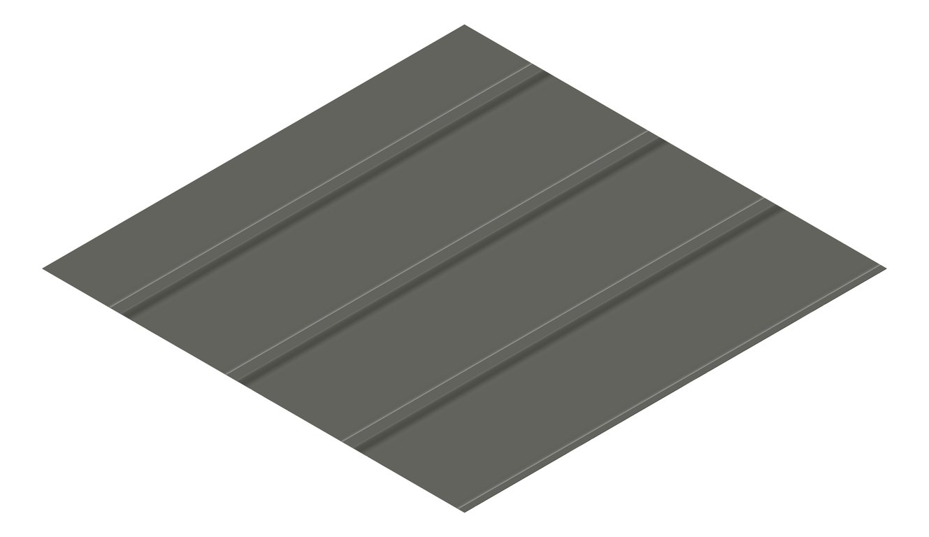 3D Presentation Image of Metal SheetCladding Lysaght Zenith Baroque275 WoodlandGrey