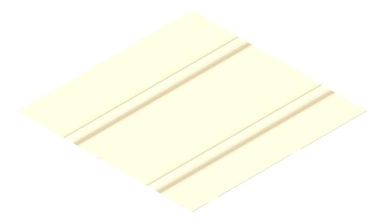 3D Presentation Image of Metal SheetCladding Lysaght Zenith Baroque475 ClassicCream