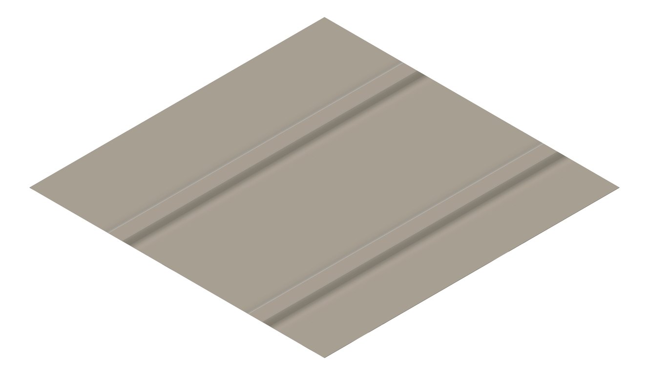 3D Presentation Image of Metal SheetCladding Lysaght Zenith Baroque475 Gully