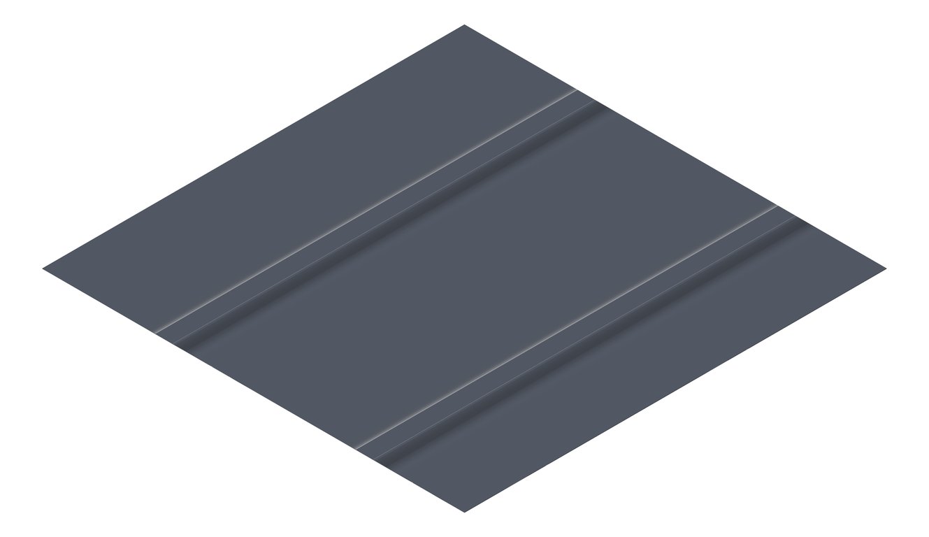 3D Presentation Image of Metal SheetCladding Lysaght Zenith Baroque475 Ironstone