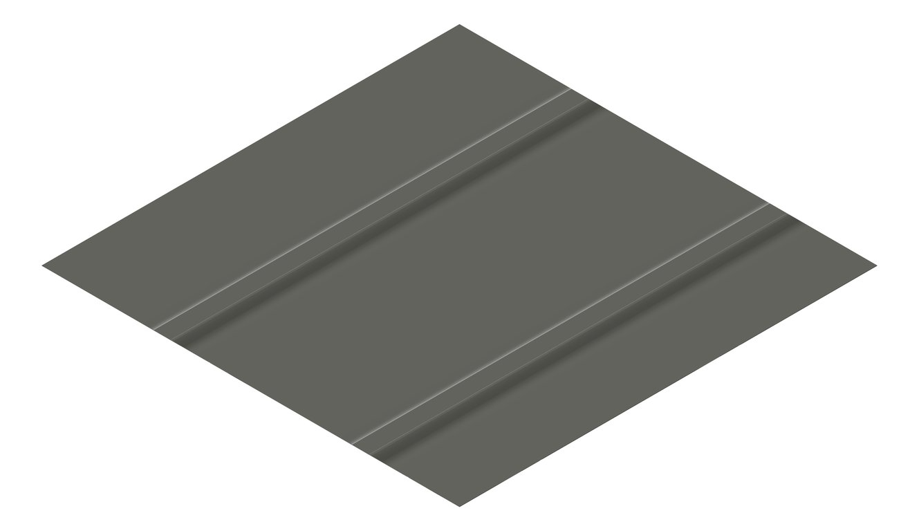 3D Presentation Image of Metal SheetCladding Lysaght Zenith Baroque475 WoodlandGrey