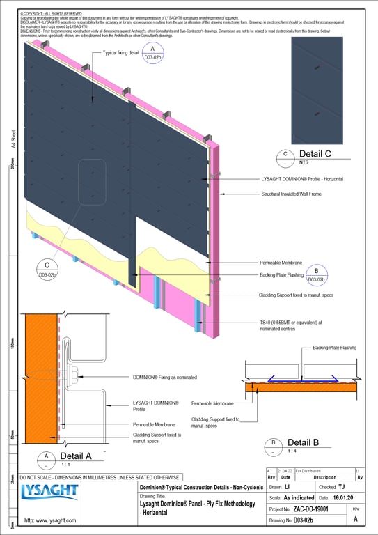 Navigate to D03-02b - Lysaght Dominion® Panel - Ply Fix Methodology - Horizontal