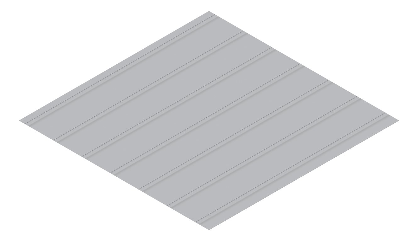 3D Presentation Image of Metal SheetCladding Lysaght Zenith Dominion285 BluegumMatt