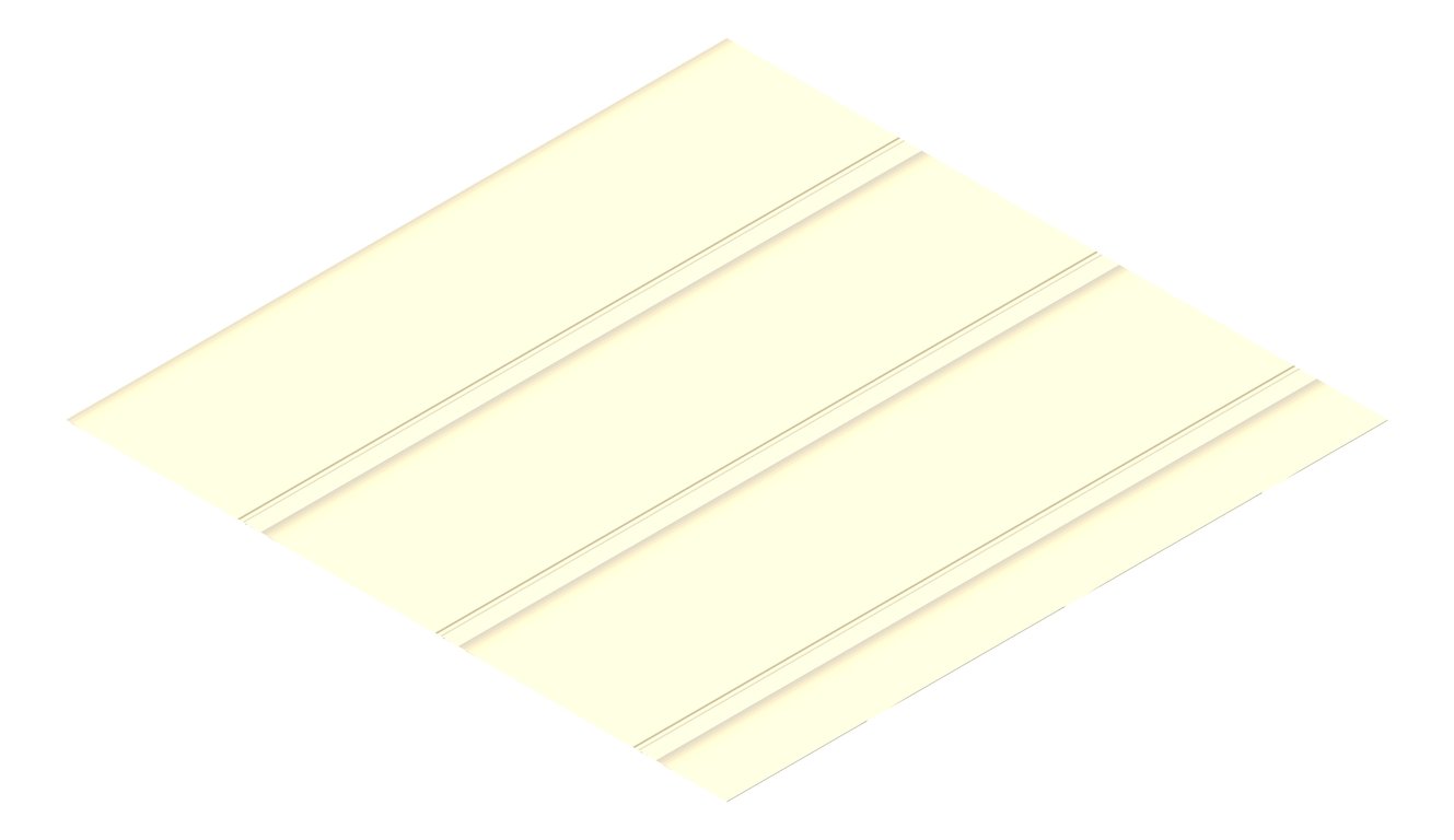 3D Presentation Image of Metal SheetCladding Lysaght Zenith Dominion285 ClassicCream