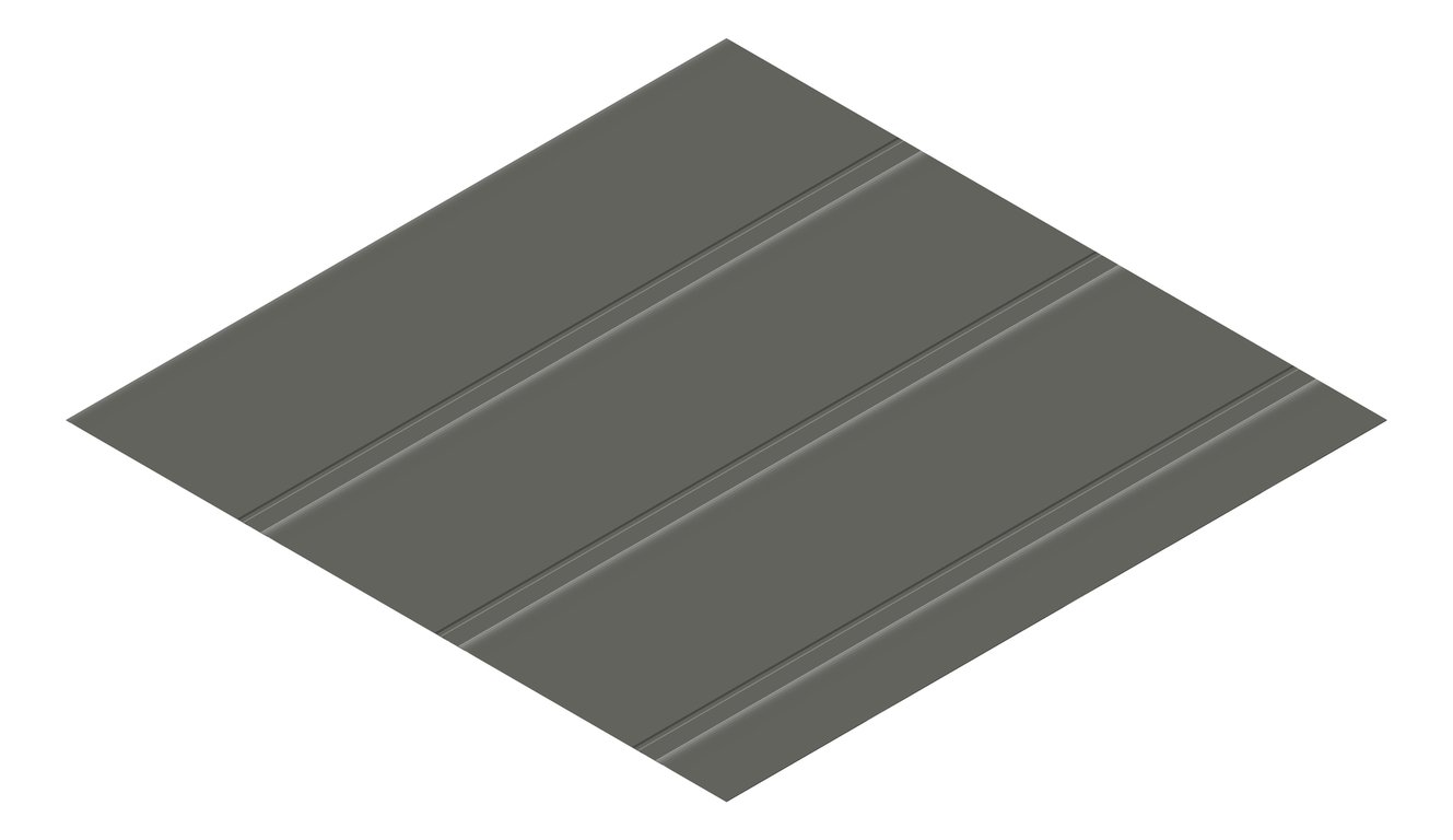 3D Presentation Image of Metal SheetCladding Lysaght Zenith Dominion285 WoodlandGrey