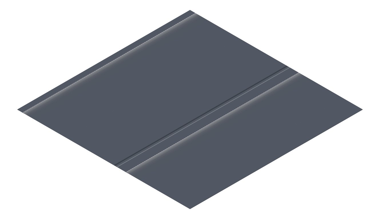 3D Presentation Image of Metal SheetCladding Lysaght Zenith Dominion485 Ironstone