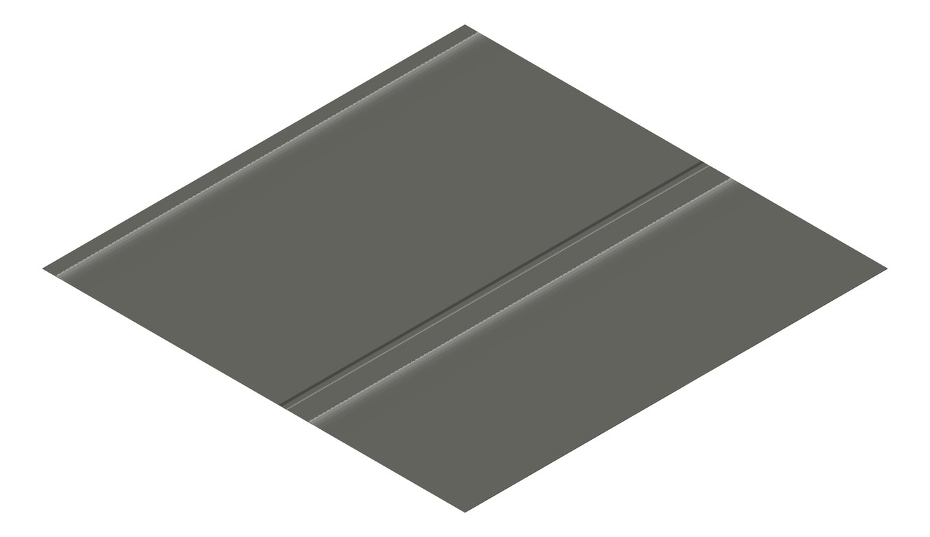 3D Presentation Image of Metal SheetCladding Lysaght Zenith Dominion485 WoodlandGrey