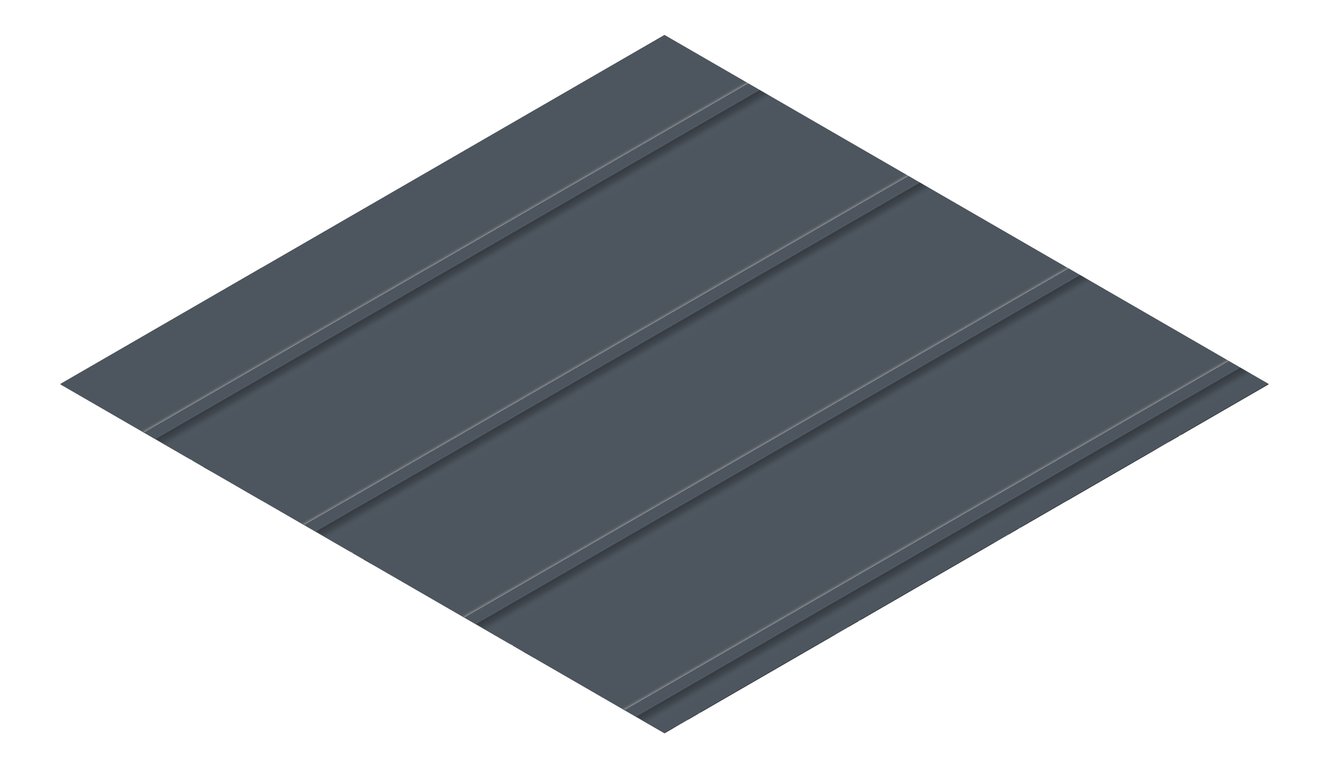 3D Presentation Image of Metal SheetCladding Lysaght Zenith Enseam265 Celestian