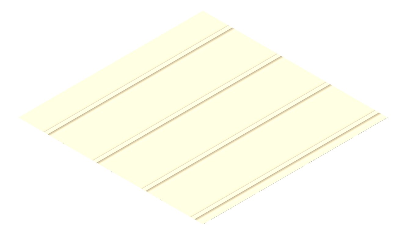 3D Presentation Image of Metal SheetCladding Lysaght Zenith Enseam265 ClassicCream