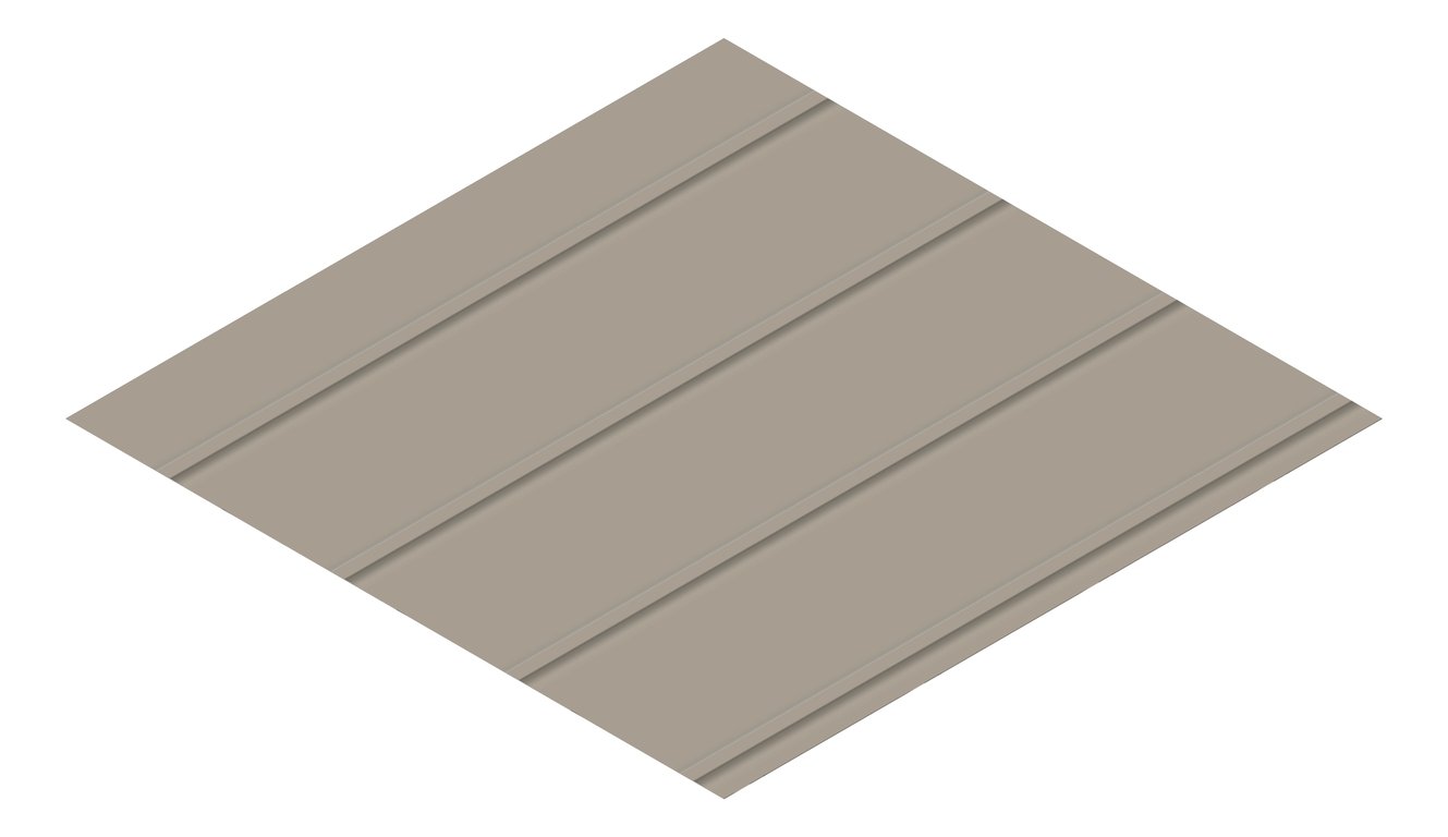 3D Presentation Image of Metal SheetCladding Lysaght Zenith Enseam265 Gully