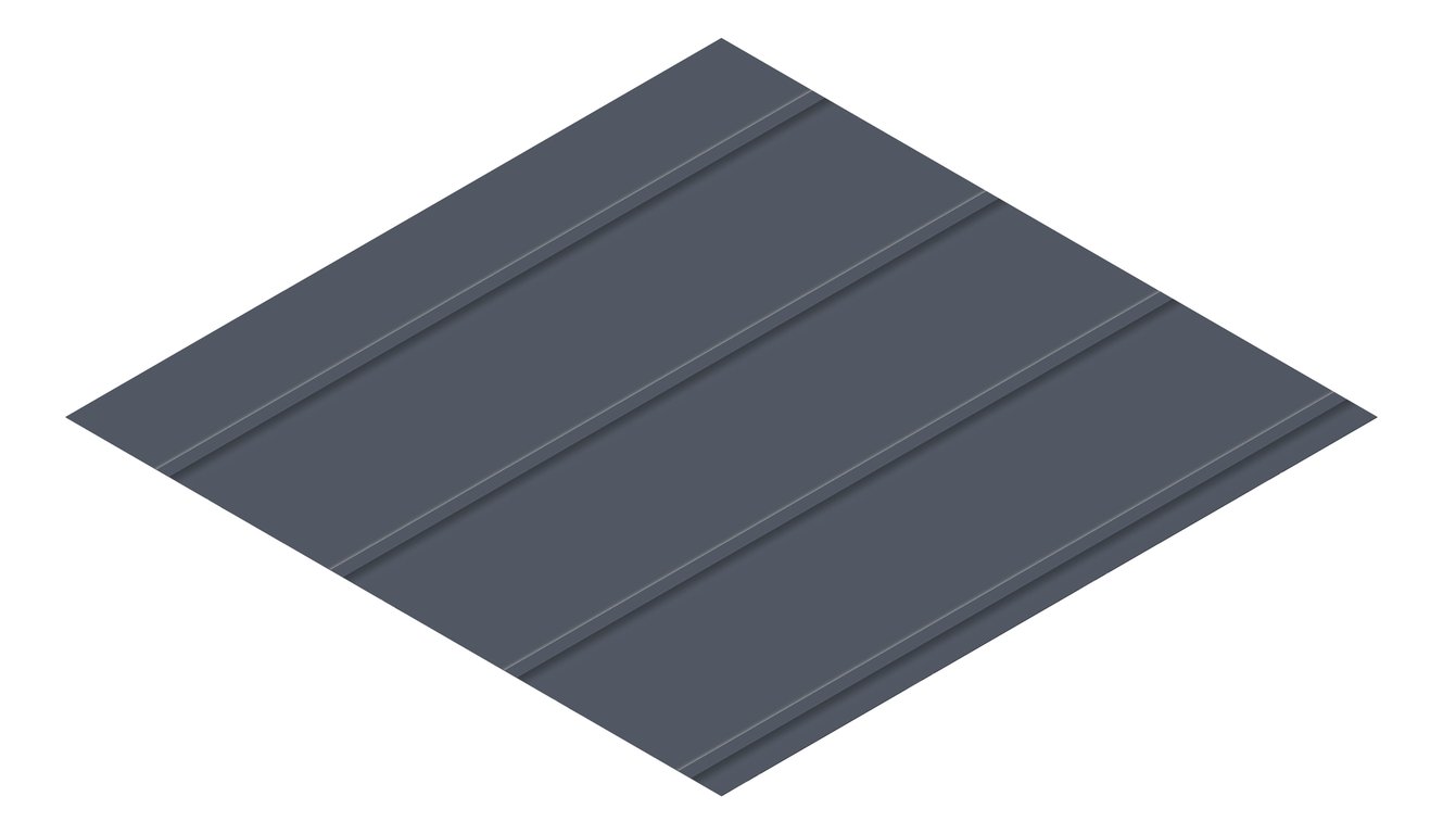 3D Presentation Image of Metal SheetCladding Lysaght Zenith Enseam265 Ironstone