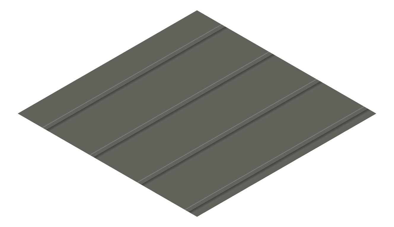 3D Presentation Image of Metal SheetCladding Lysaght Zenith Enseam265 WoodlandGrey