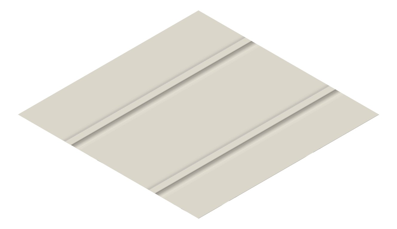 3D Presentation Image of Metal SheetCladding Lysaght Zenith Enseam465 Dune
