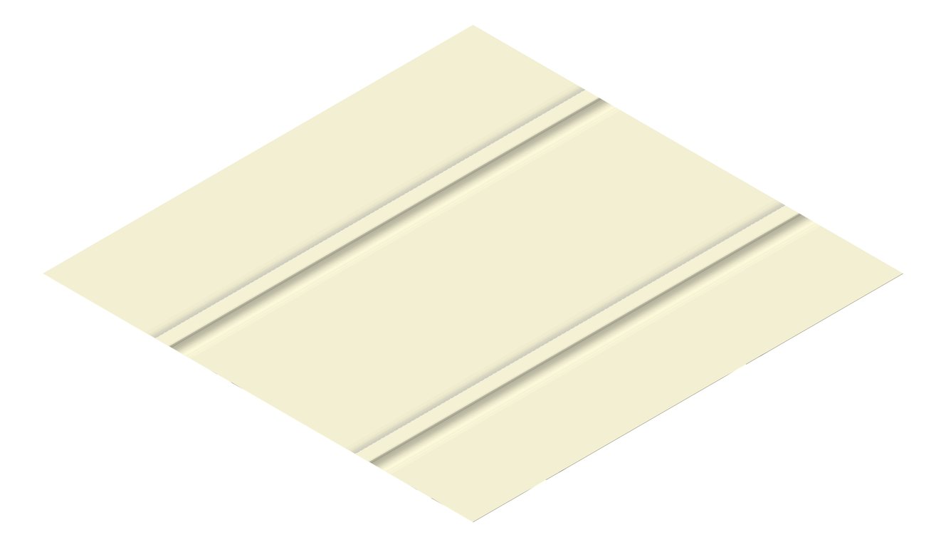 3D Presentation Image of Metal SheetCladding Lysaght Zenith Enseam465 EveningHaze