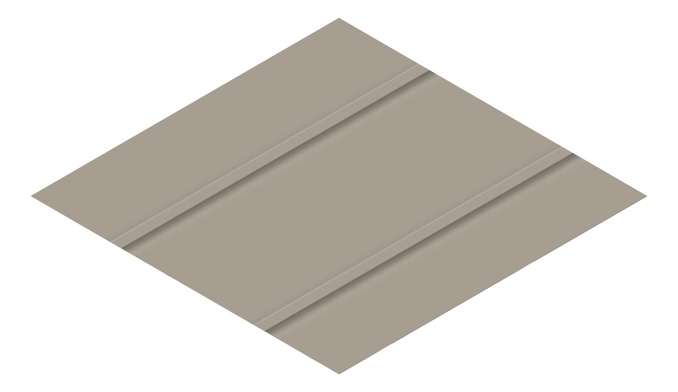 3D Presentation Image of Metal SheetCladding Lysaght Zenith Enseam465 Gully