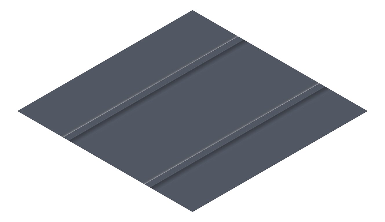 3D Presentation Image of Metal SheetCladding Lysaght Zenith Enseam465 Ironstone
