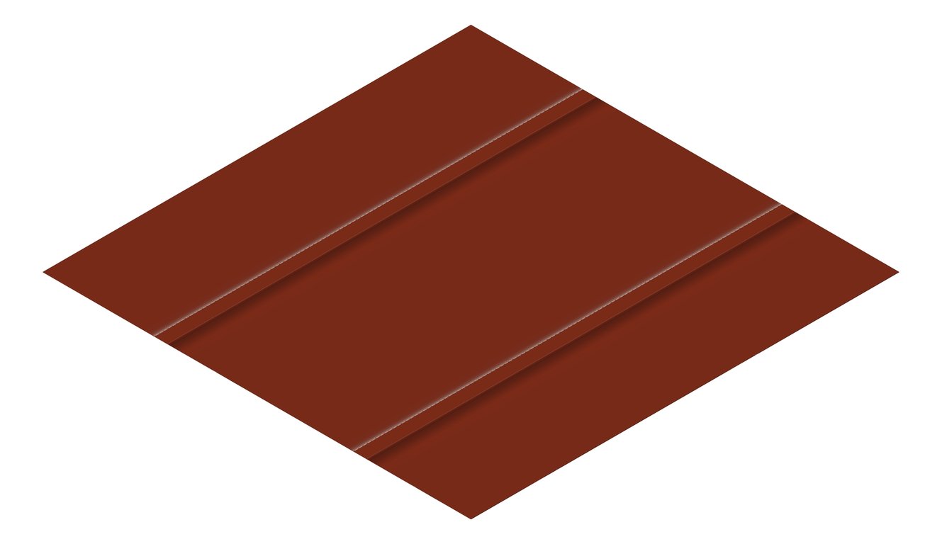 3D Presentation Image of Metal SheetCladding Lysaght Zenith Enseam465 ManorRed