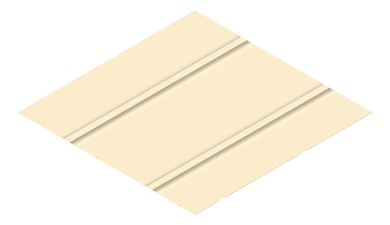 3D Presentation Image of Metal SheetCladding Lysaght Zenith Enseam465 Paperbark