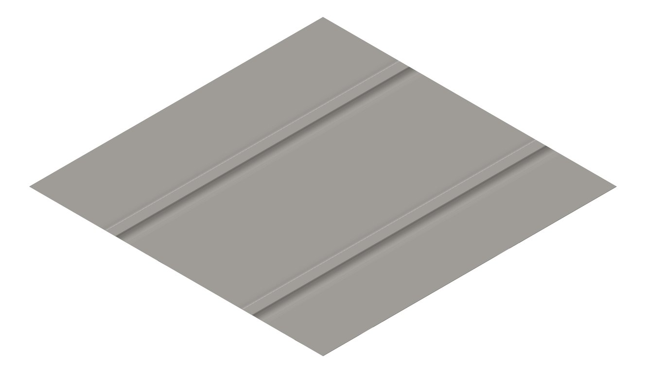 3D Presentation Image of Metal SheetCladding Lysaght Zenith Enseam465 Wallaby