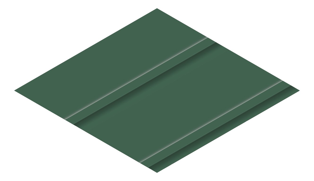 3D Presentation Image of Metal SheetCladding Lysaght Zenith Imperial525 CottageGreen