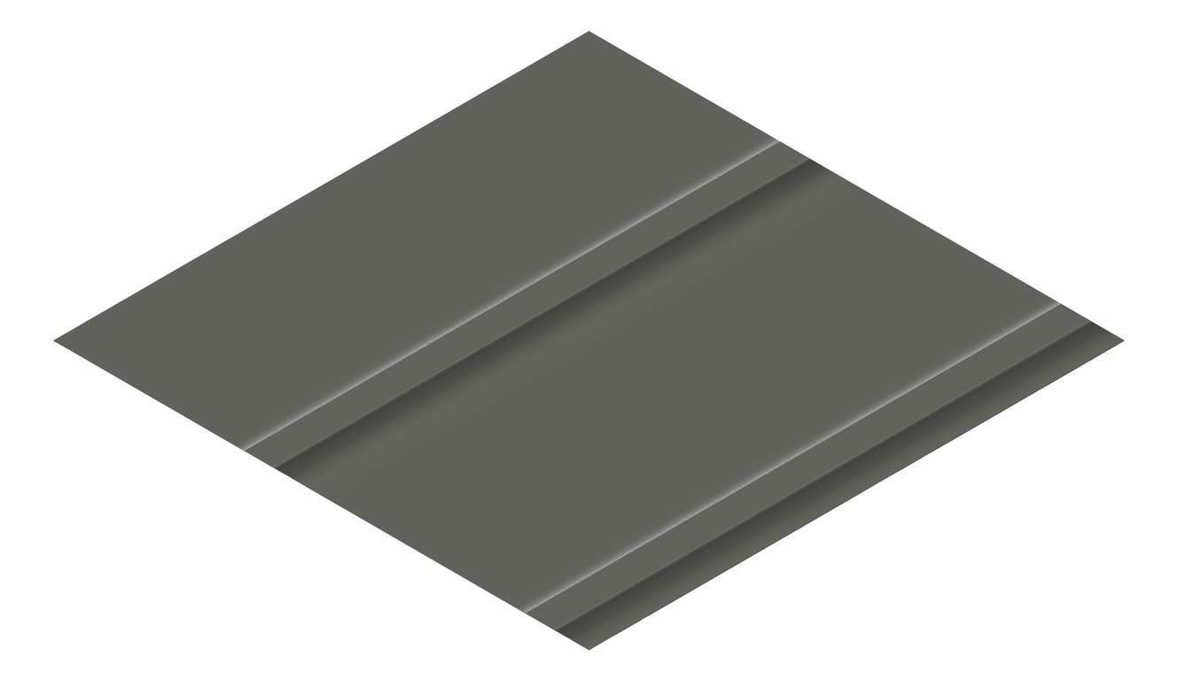 3D Presentation Image of Metal SheetCladding Lysaght Zenith Imperial525 WoodlandGrey