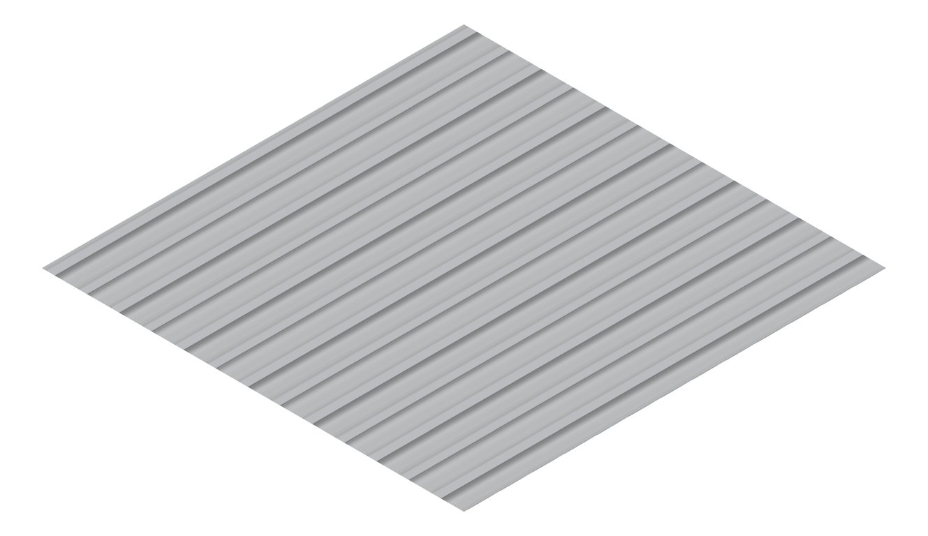 3D Presentation Image of Metal SheetCladding Lysaght Zenith Longline305 BluegumMatt