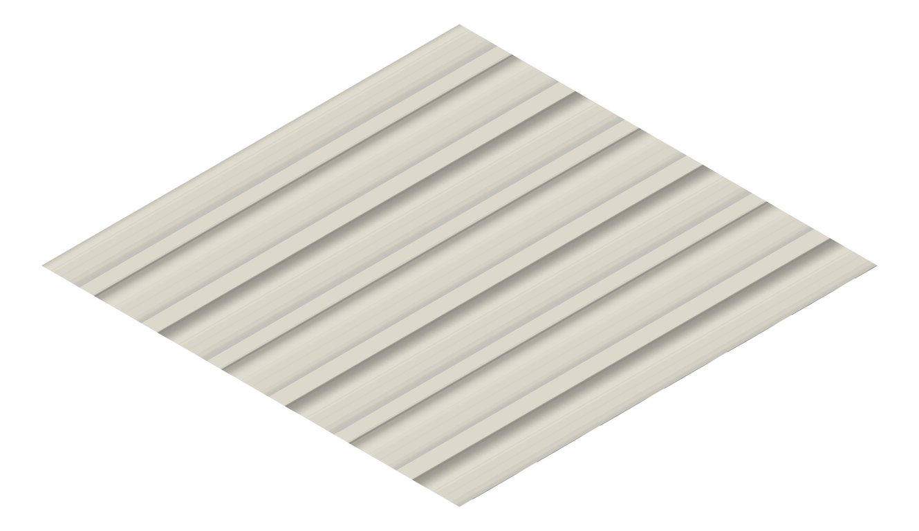 3D Presentation Image of Metal SheetCladding Lysaght Zenith Longline305 DuneMatt