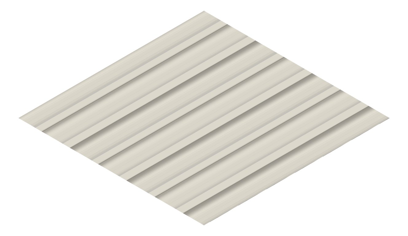 3D Presentation Image of Metal SheetCladding Lysaght Zenith Longline305 Dune