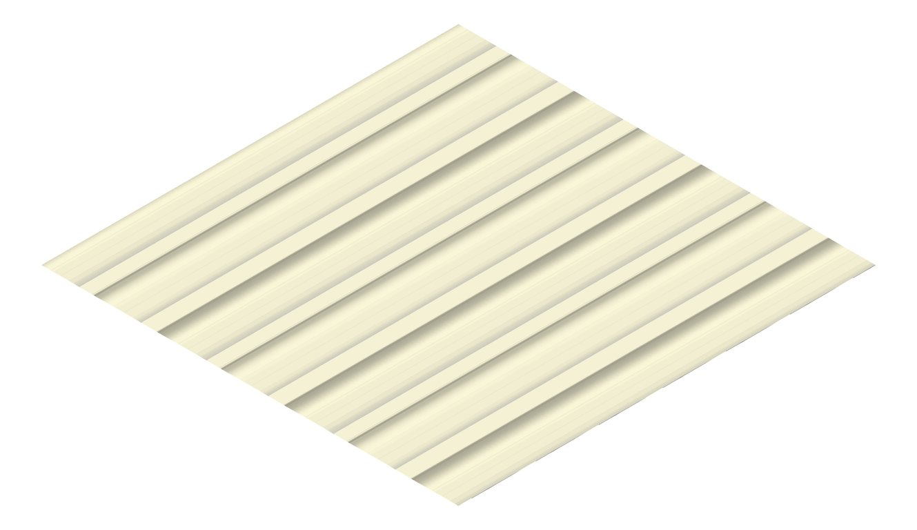 3D Presentation Image of Metal SheetCladding Lysaght Zenith Longline305 EveningHaze