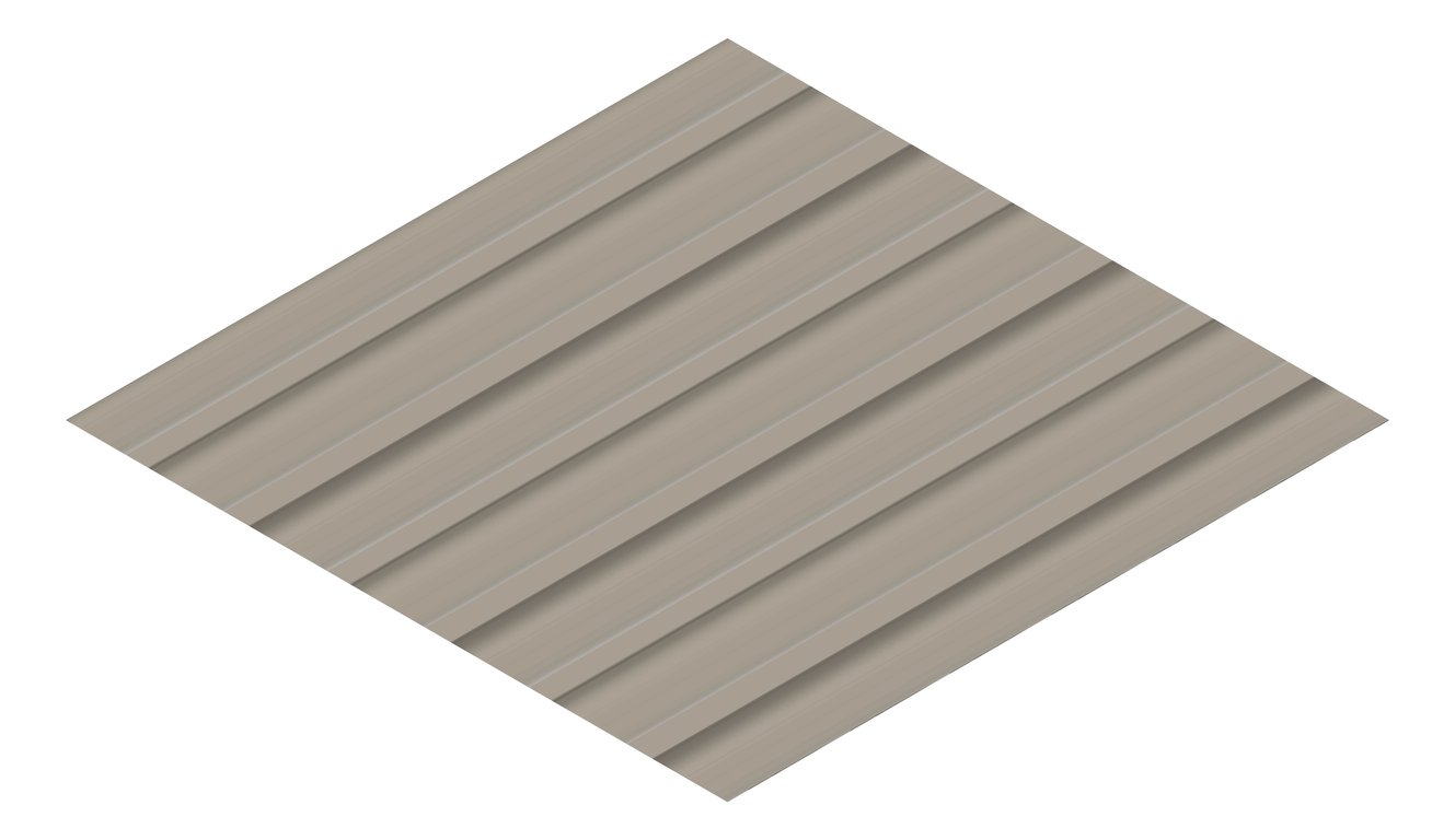 3D Presentation Image of Metal SheetCladding Lysaght Zenith Longline305 Gully