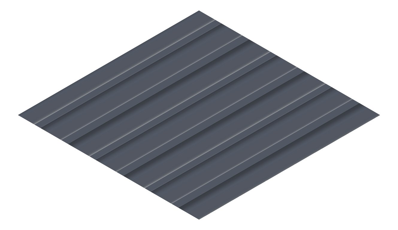 3D Presentation Image of Metal SheetCladding Lysaght Zenith Longline305 Ironstone