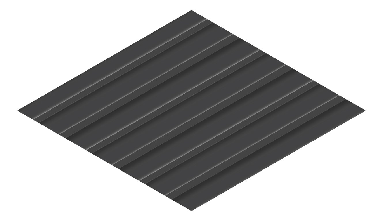3D Presentation Image of Metal SheetCladding Lysaght Zenith Longline305 MonumentMatt