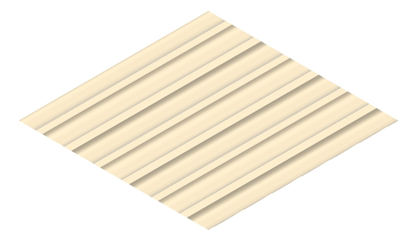 3D Presentation Image of Metal SheetCladding Lysaght Zenith Longline305 Paperbark