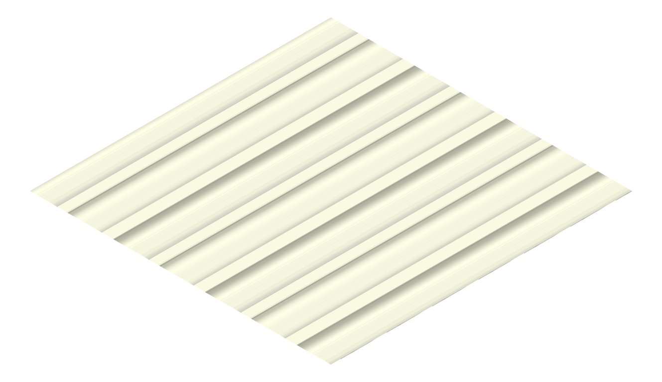 3D Presentation Image of Metal SheetCladding Lysaght Zenith Longline305 Rhea