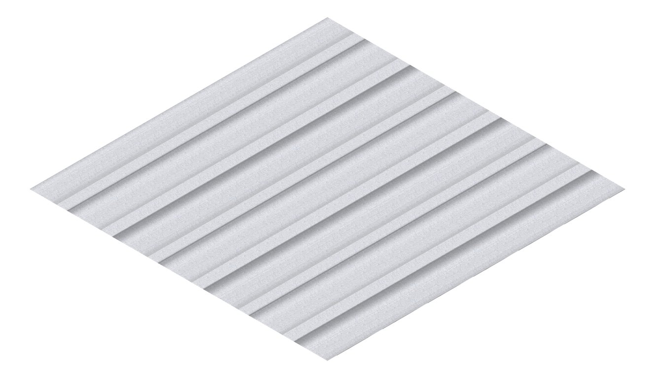 3D Presentation Image of Metal SheetCladding Lysaght Zenith Longline305 ZincalumeSteel