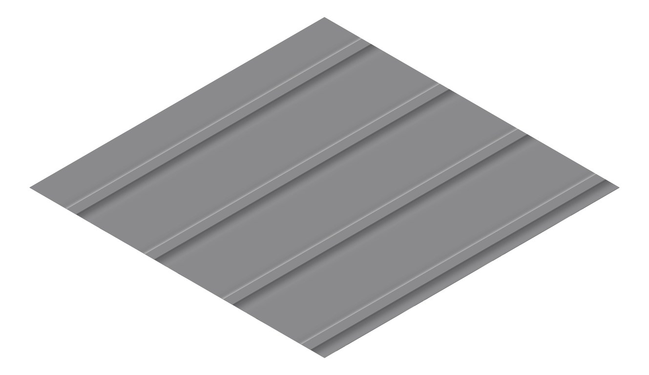 3D Presentation Image of Metal SheetCladding Lysaght Zenith Snapseam265 BasaltMatt
