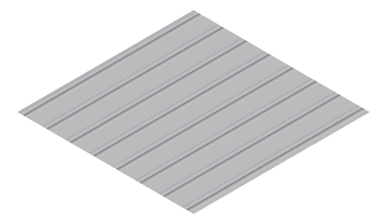 3D Presentation Image of Metal SheetCladding Lysaght Zenith Snapseam265 BluegumMatt